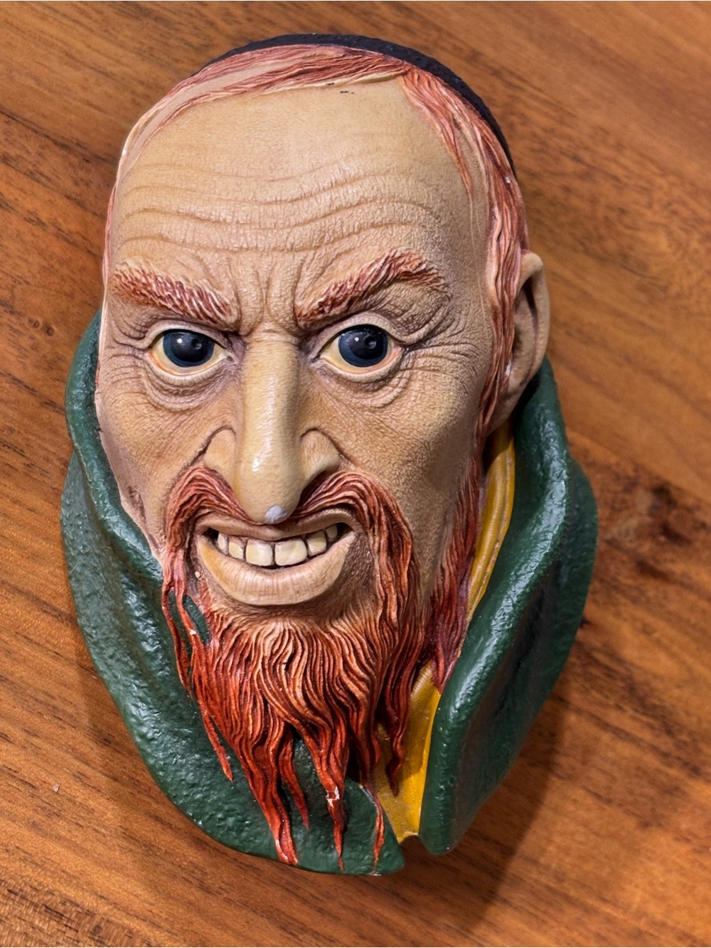 Vintage 1964 Bossons Fagin Chalkware Wall Head - Made in England